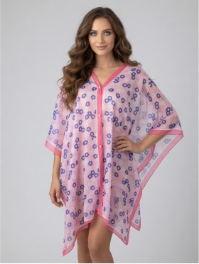 Reversible Pearl Chiffon Top with Floral Print